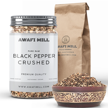 Awafi Mill Black pepper crushed Cracked Black Pepper 100gm